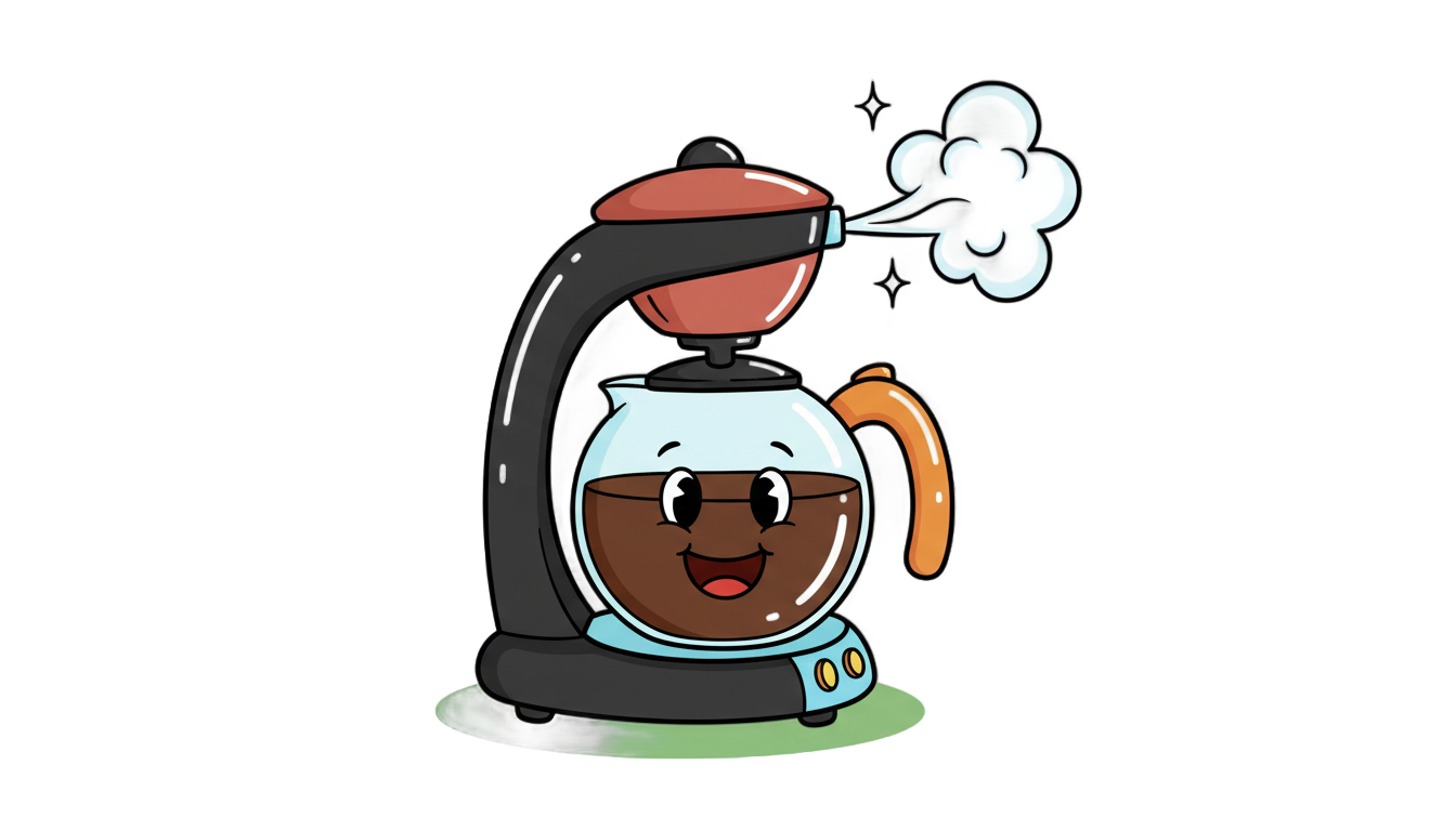 coffee maker cartoon png PNG transparent background