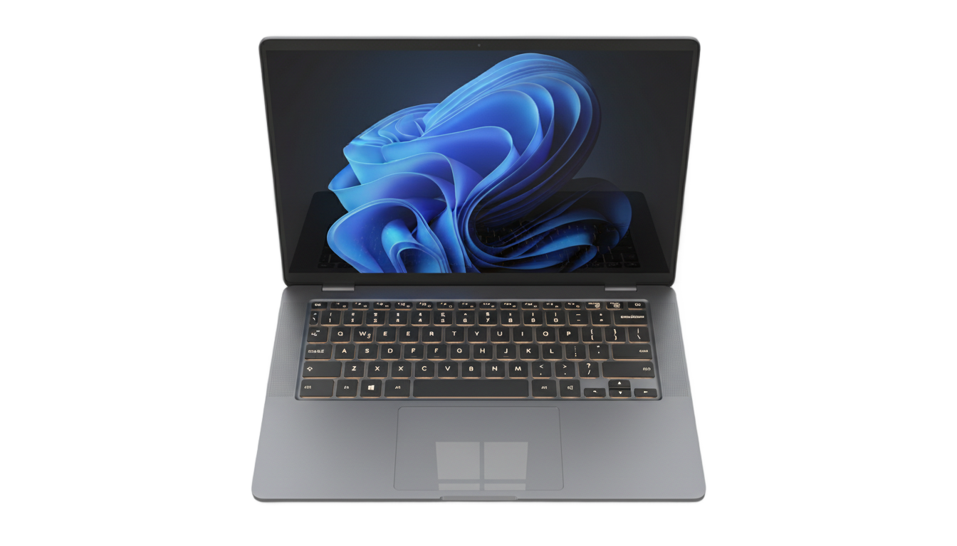 laptop png top view PNG transparent background