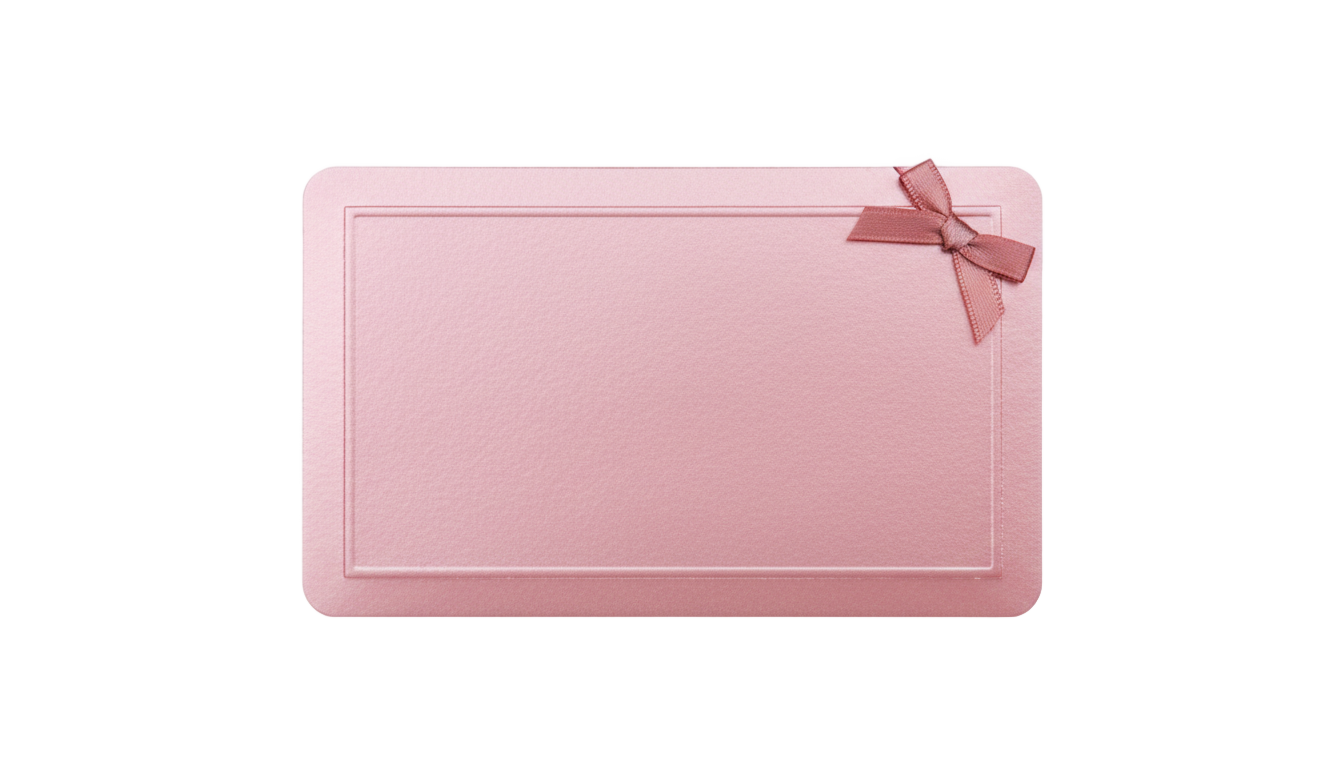 pink gift card png PNG transparent background