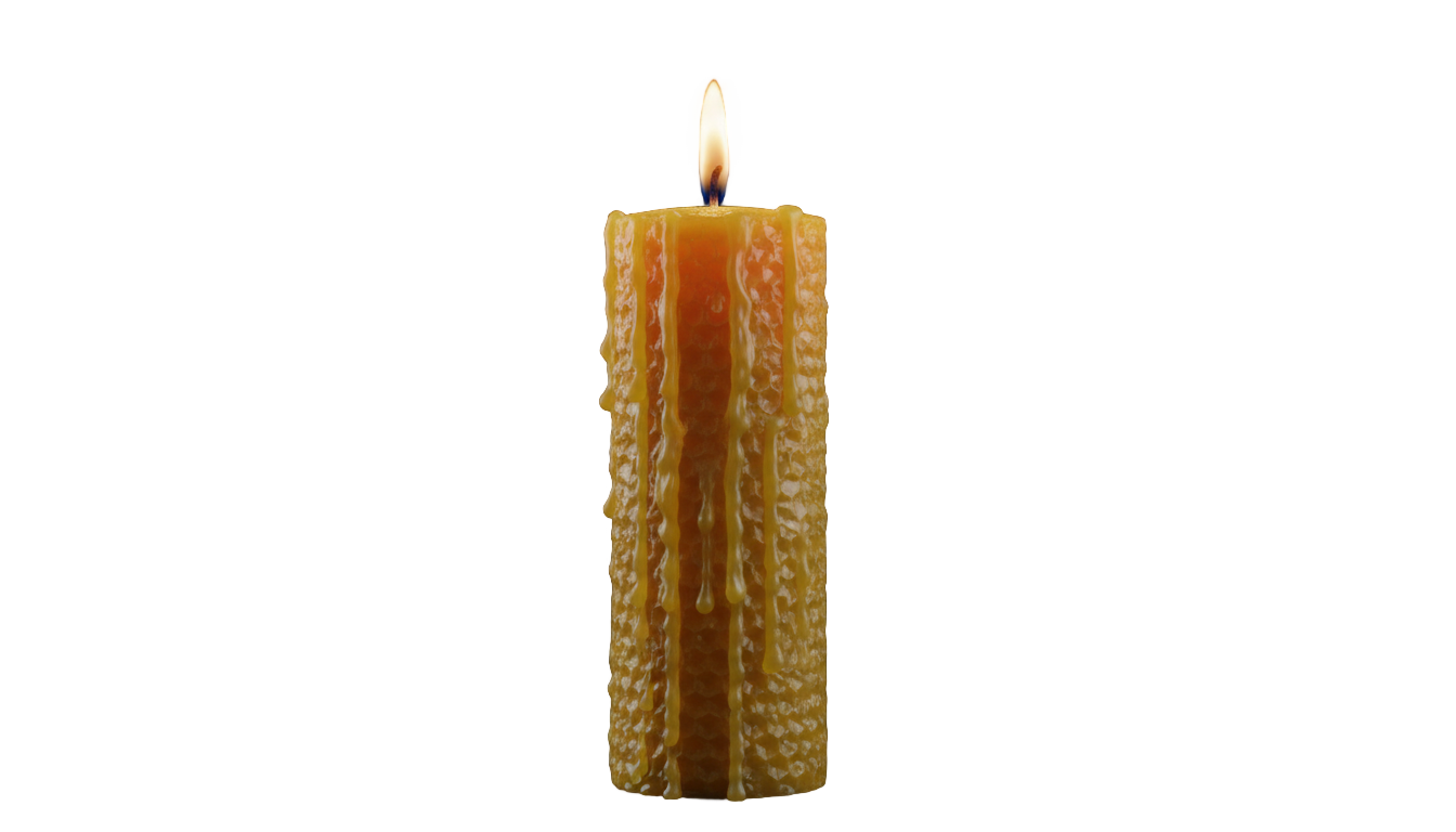 yellow candle png PNG transparent background