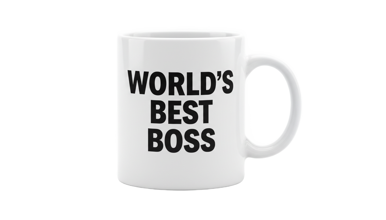 world's best boss mug png PNG transparent background