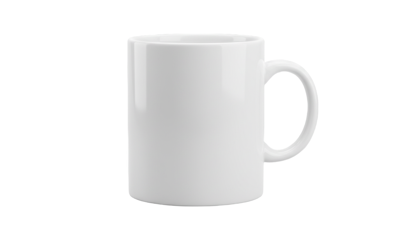 white coffee mug png PNG transparent background