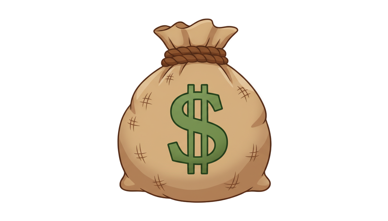 money bag emoji png PNG transparent background