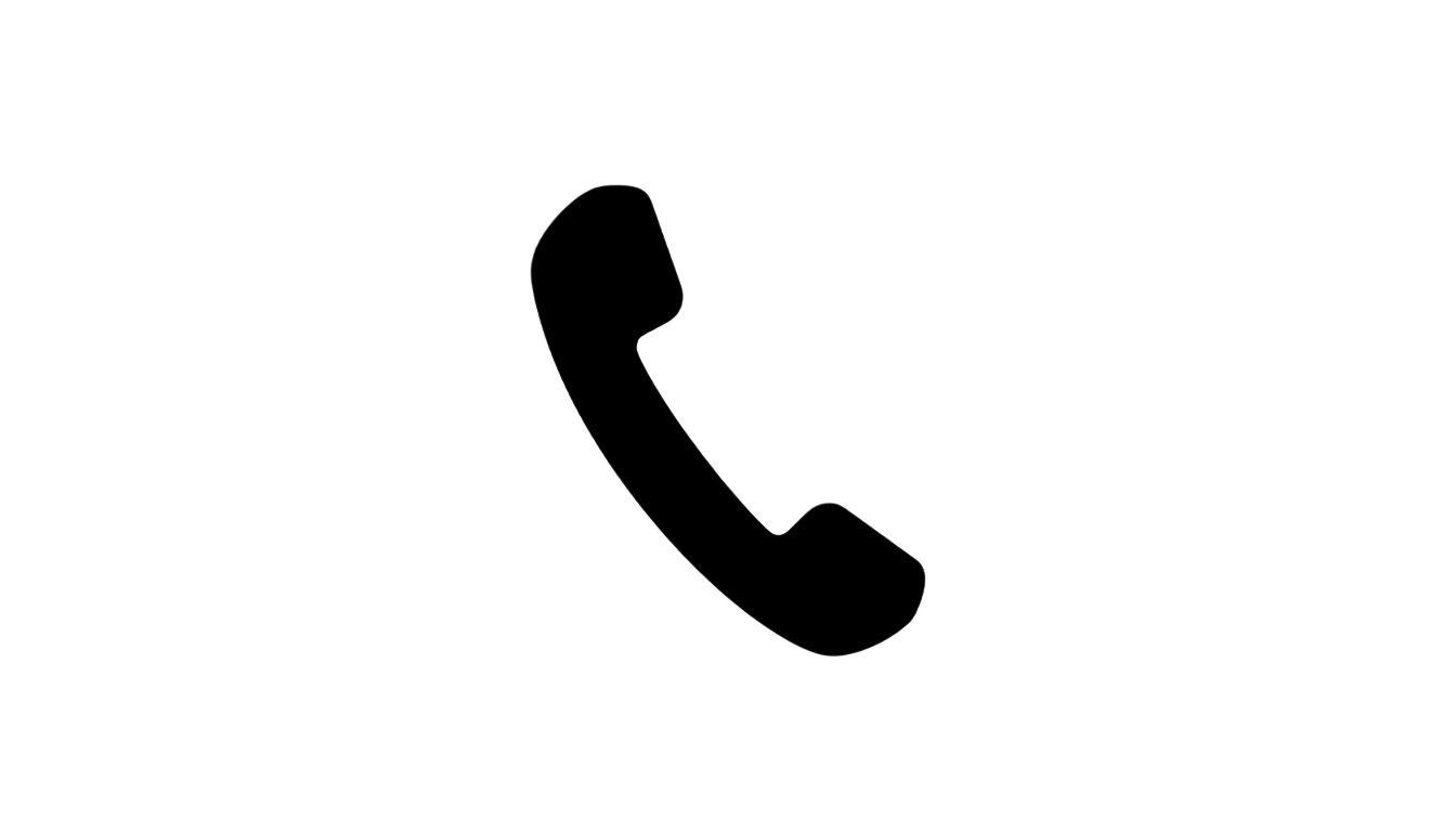 black phone icon png PNG transparent background