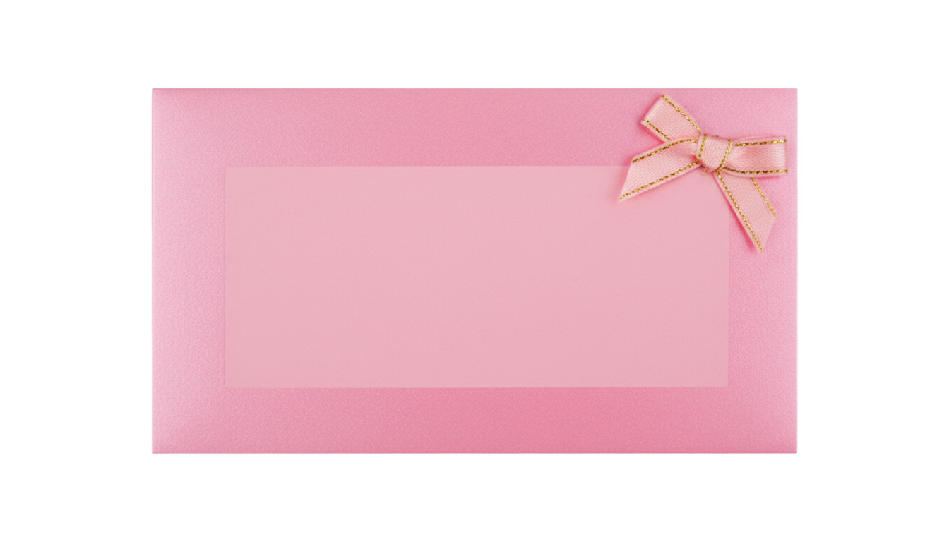 pink gift card png PNG transparent background