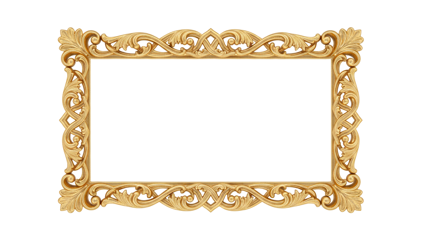 golden text box png PNG transparent background