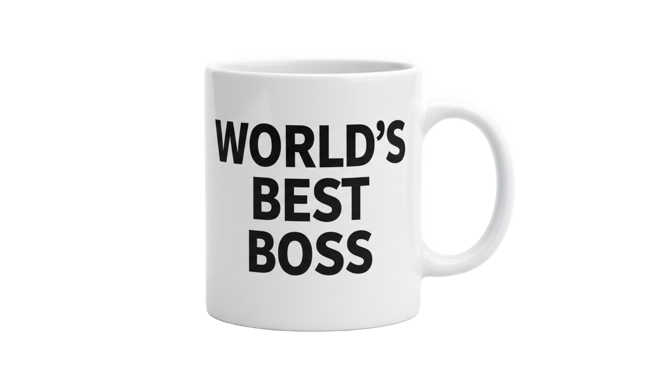 world's best boss mug png PNG transparent background