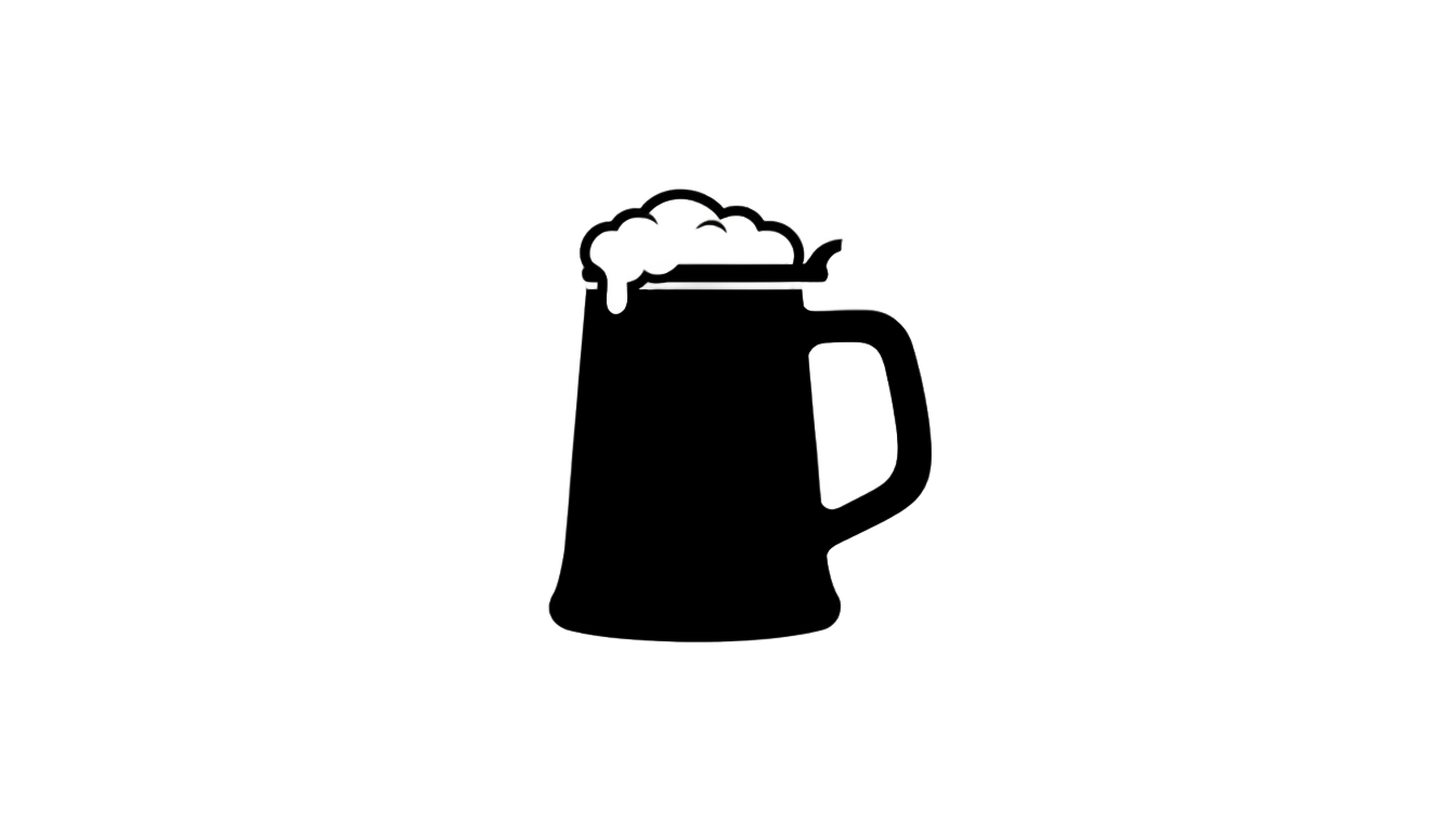 beer mug silhouette png PNG transparent background