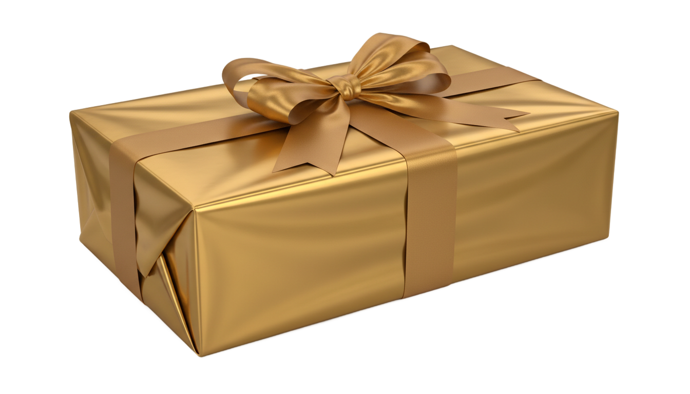 golden box png PNG transparent background