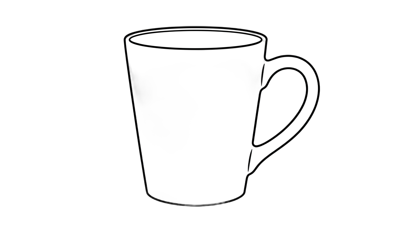mug outline png PNG transparent background