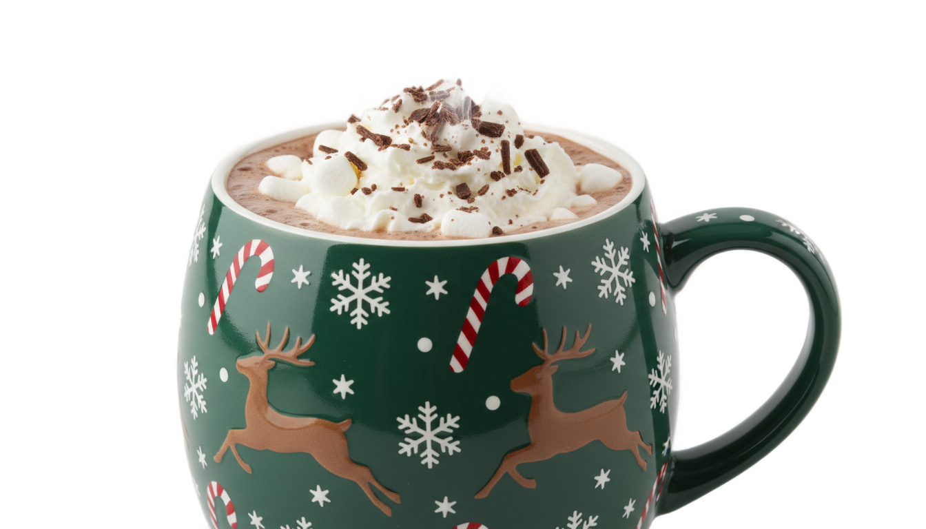 christmas coffee mug png PNG transparent background