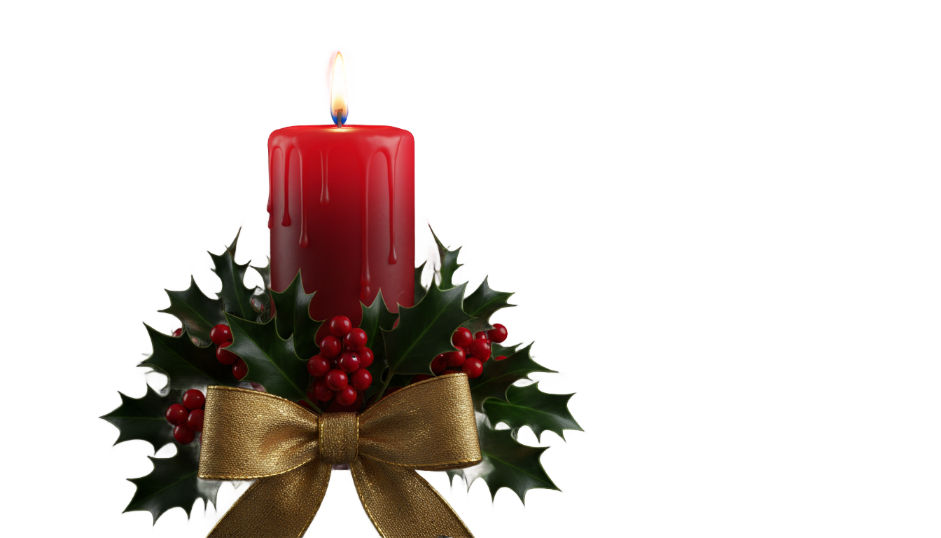 christmas candle png PNG transparent background