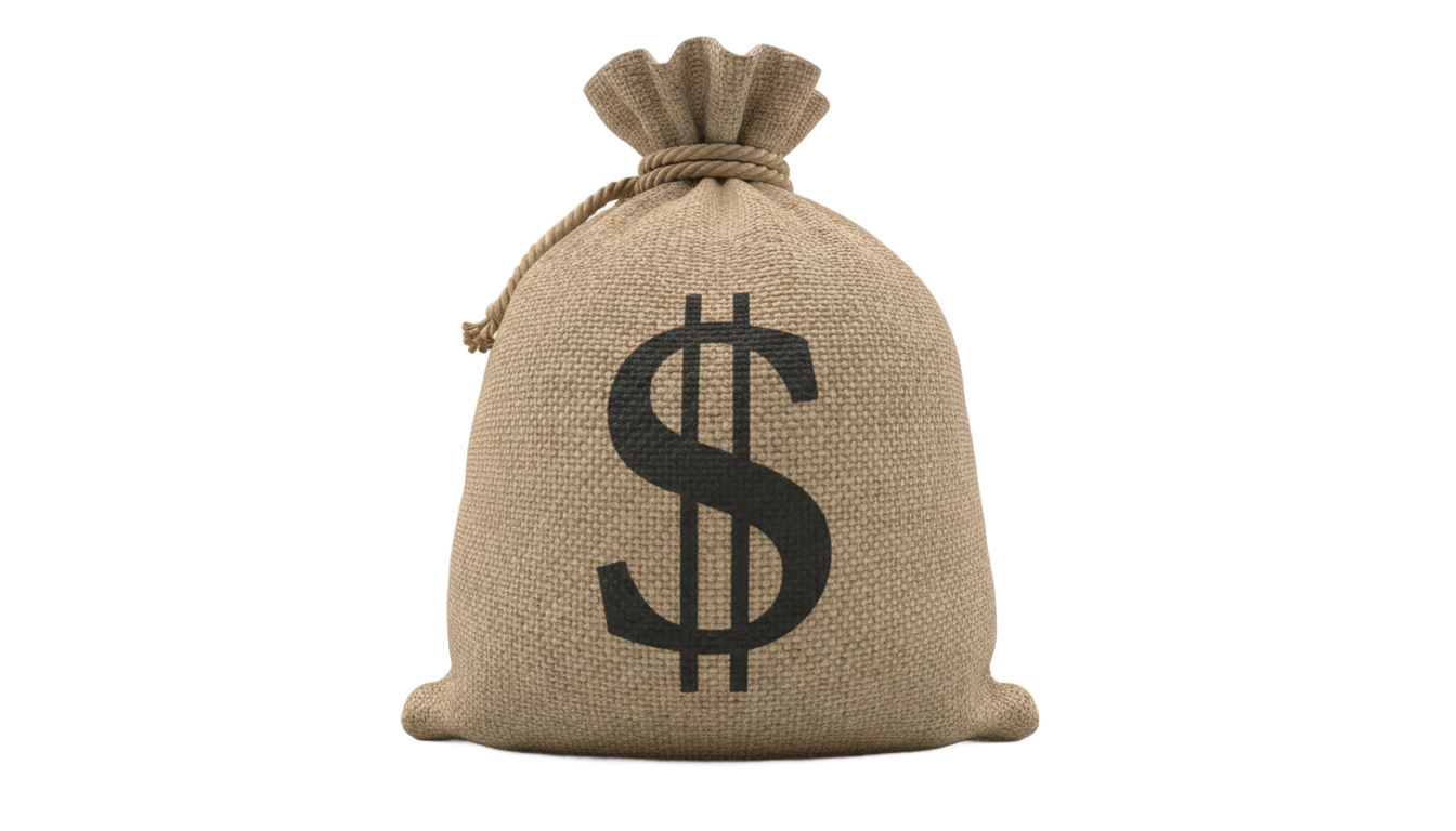 cash bag png PNG transparent background
