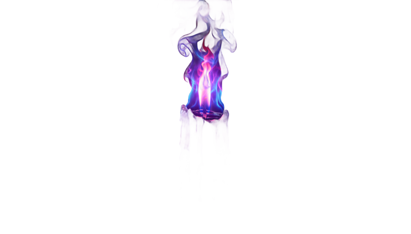 hocus pocus black flame candle png PNG transparent background