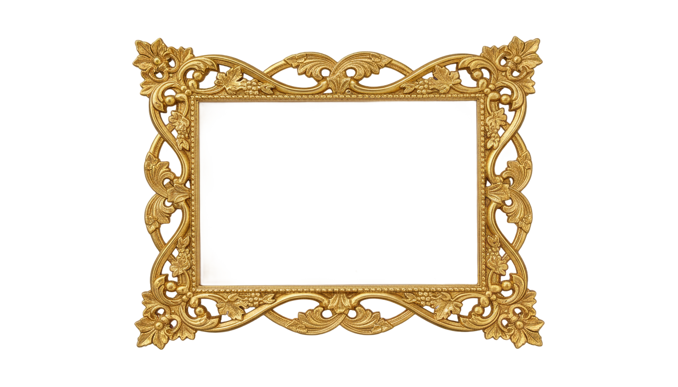golden text box png PNG transparent background