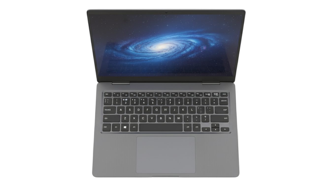 laptop png top view PNG transparent background