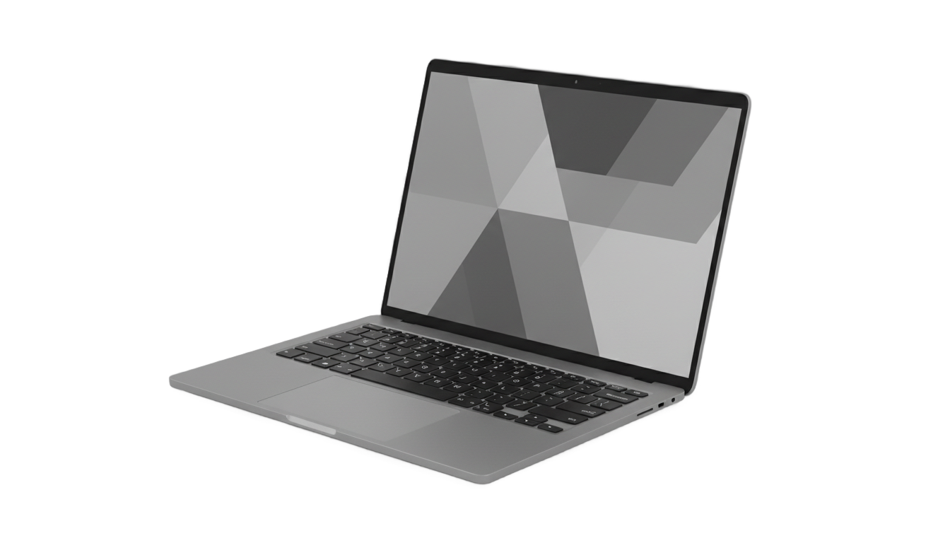 laptop black and white png PNG transparent background