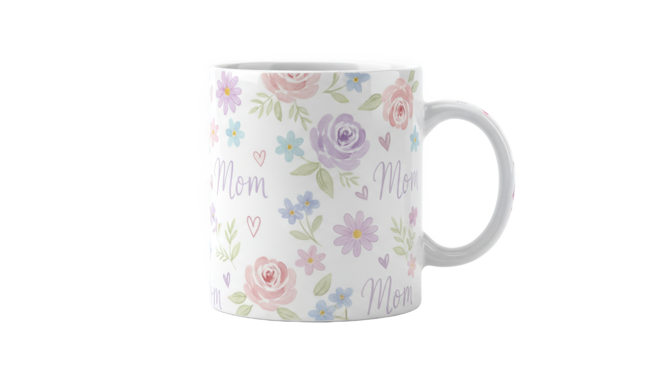 mothers day mug design png PNG transparent background