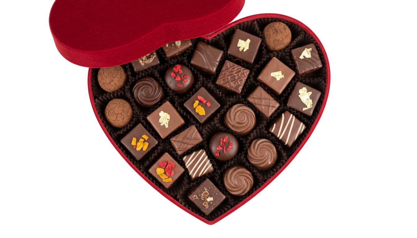 box of chocolates png PNG transparent background