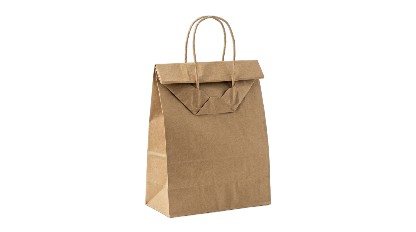 kraft bag png PNG transparent background