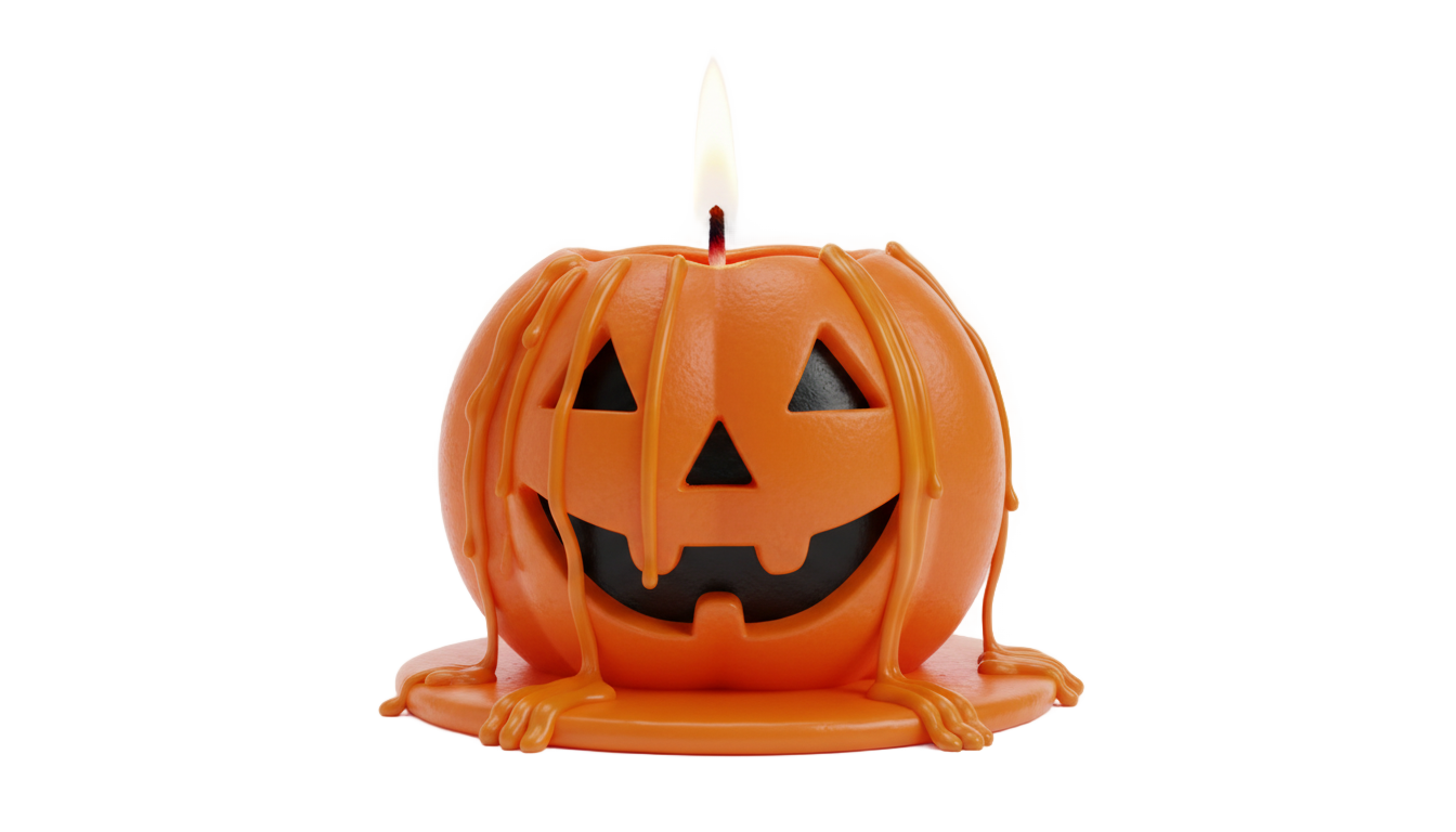 halloween candle png PNG transparent background