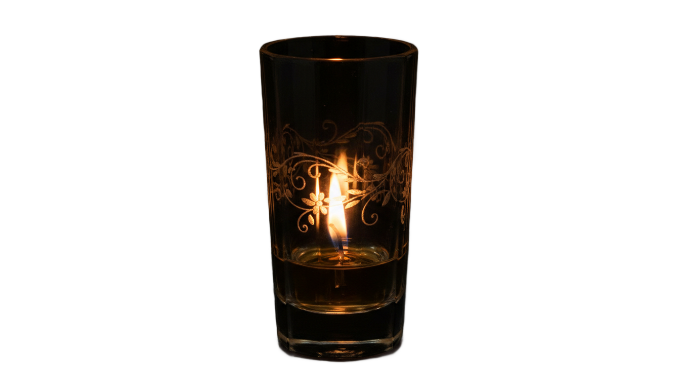candle glass png PNG transparent background
