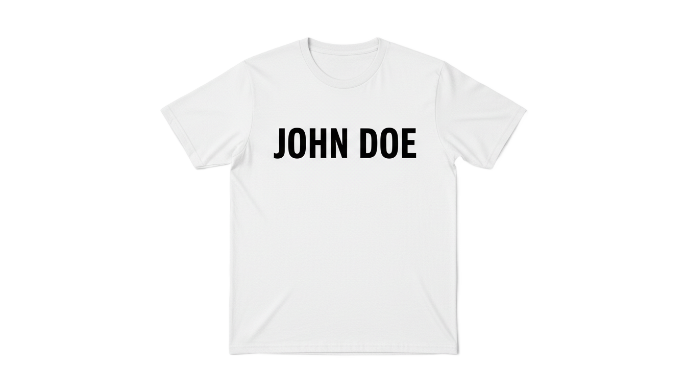 john doe t shirt png PNG transparent background