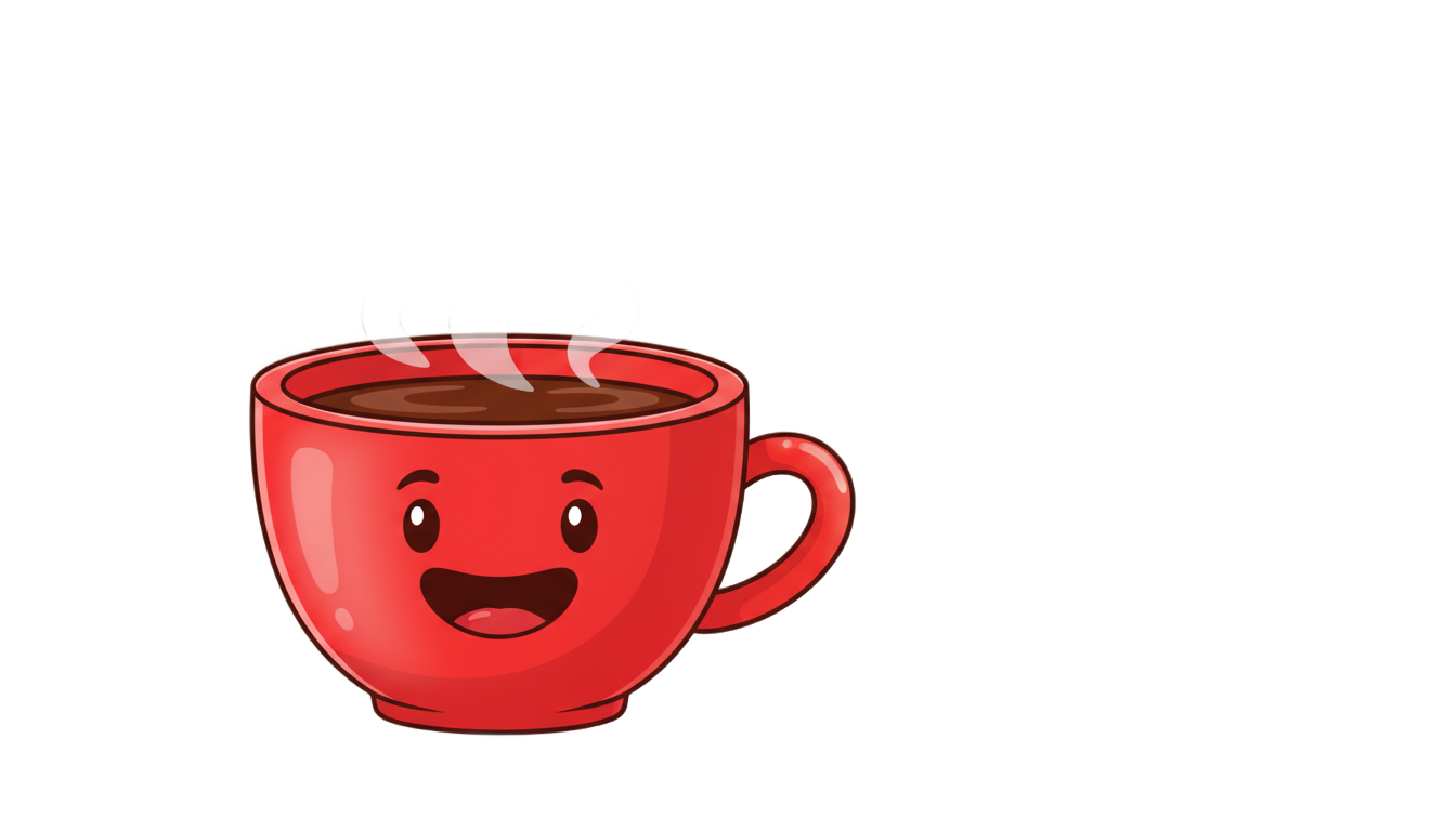 coffee mug cartoon png PNG transparent background