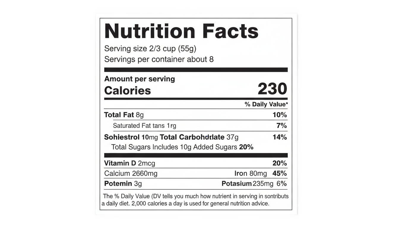 chip bag nutrition facts png PNG transparent background