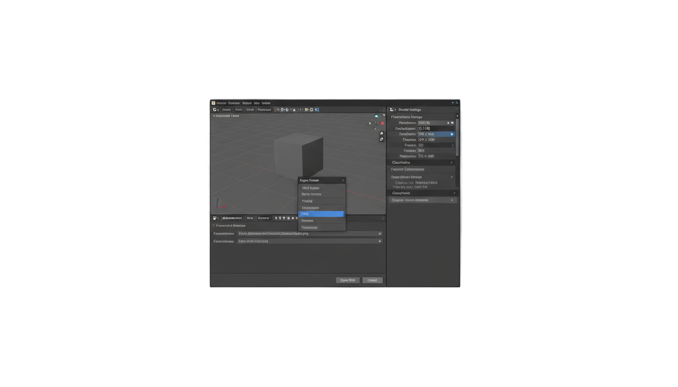blender save animation as png PNG transparent background