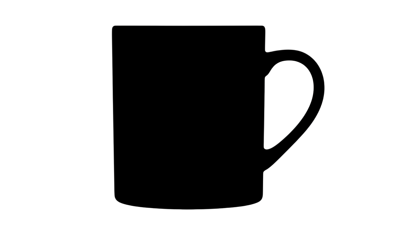 coffee mug silhouette png PNG transparent background