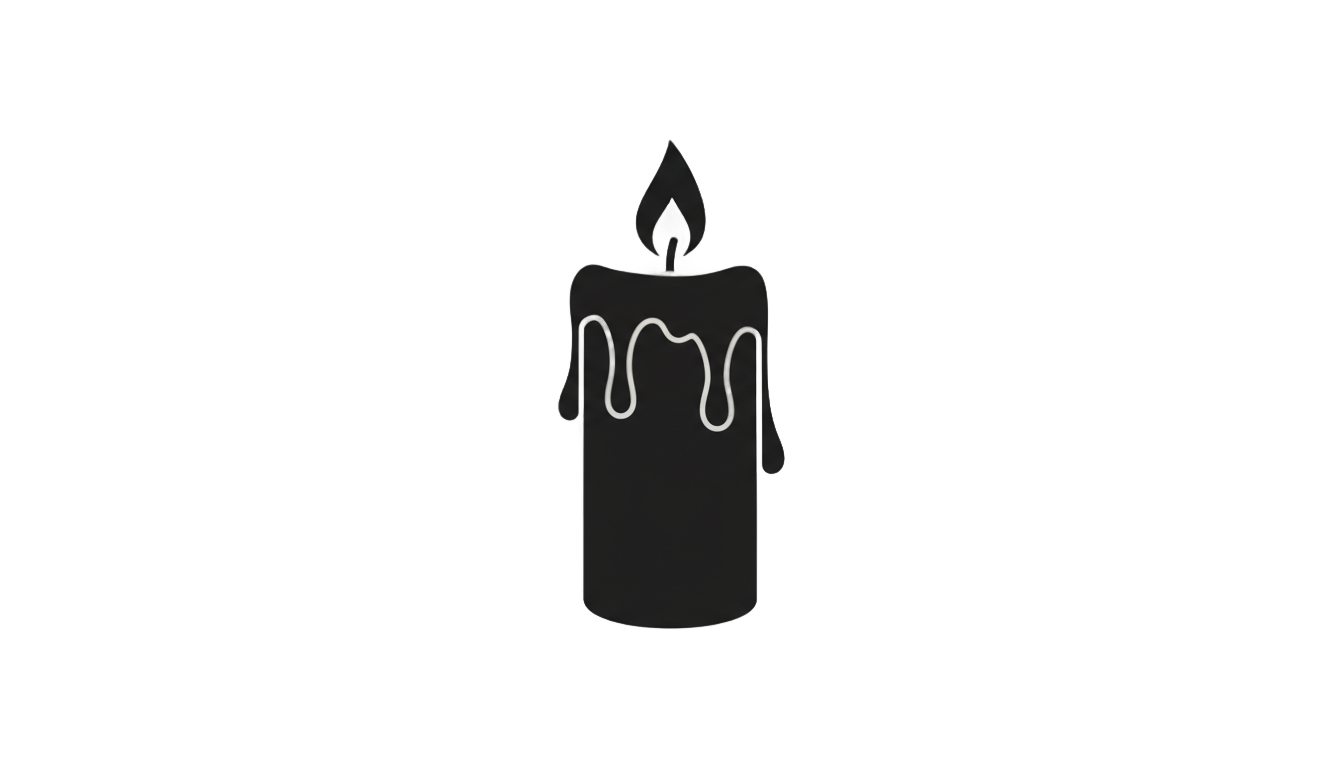 candle silhouette png PNG transparent background