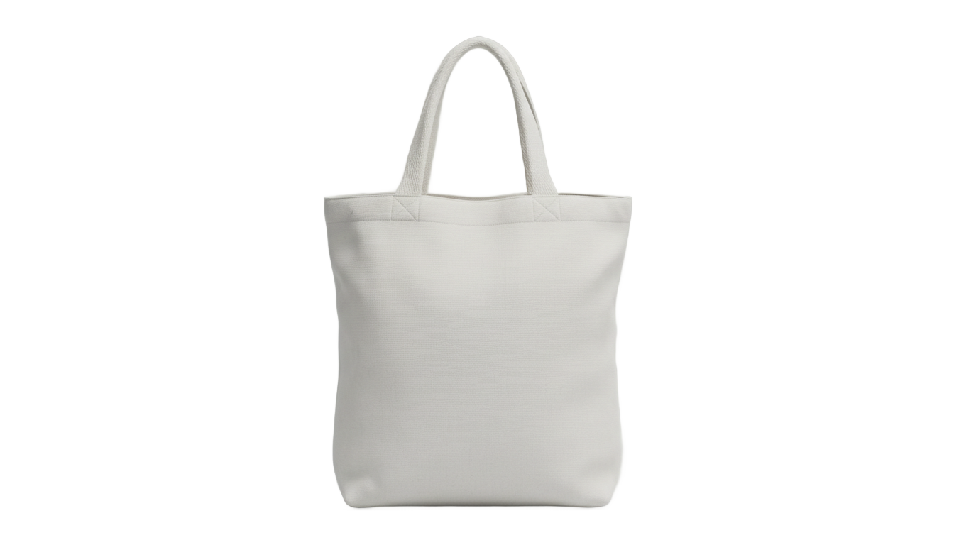 white tote bag png PNG transparent background