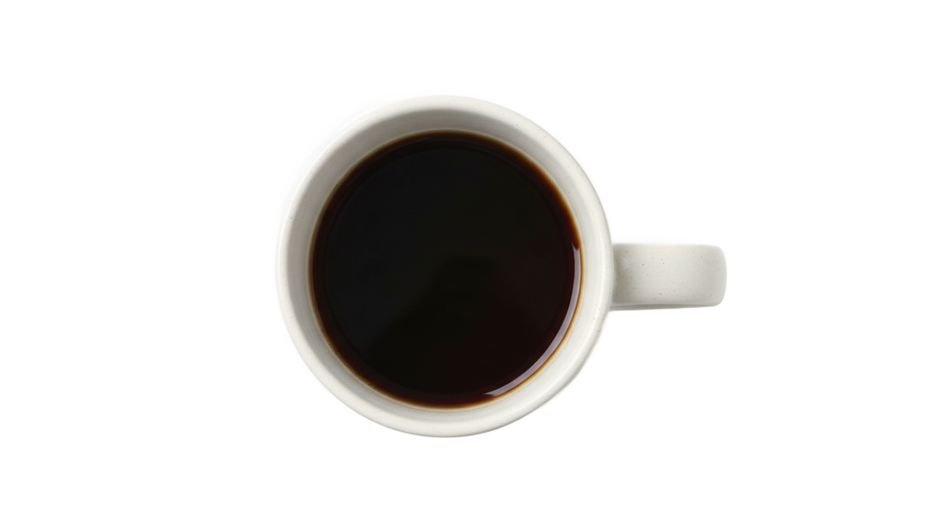 mug top view png PNG transparent background