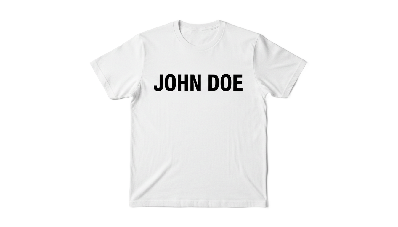 john doe t shirt png PNG transparent background
