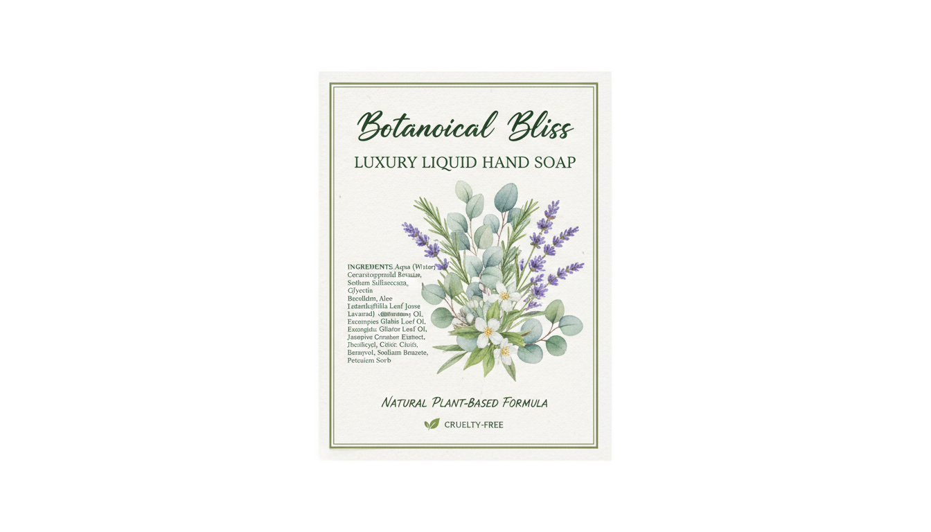 liquid soap label png PNG transparent background