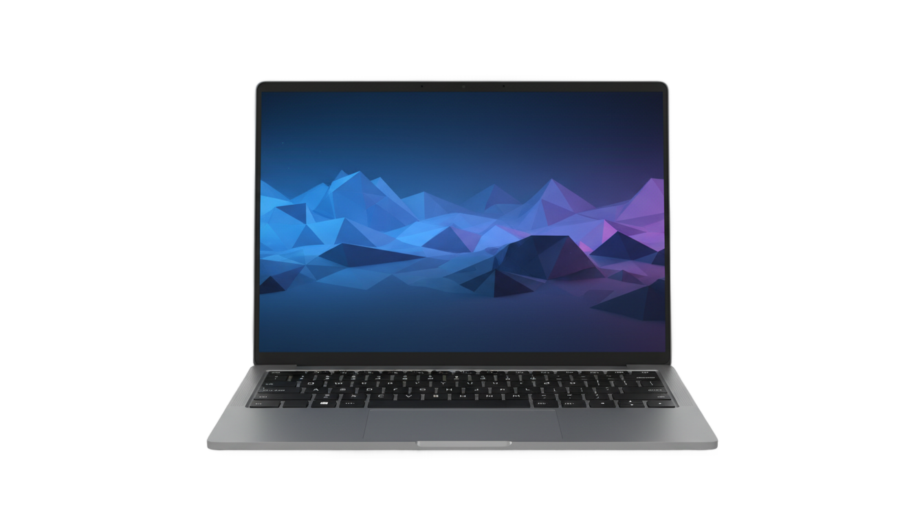 laptop front view png PNG transparent background