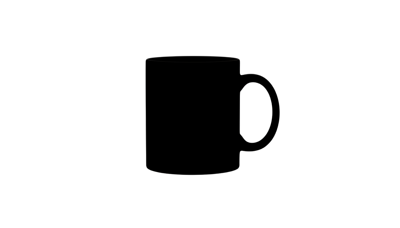 coffee mug silhouette png PNG transparent background