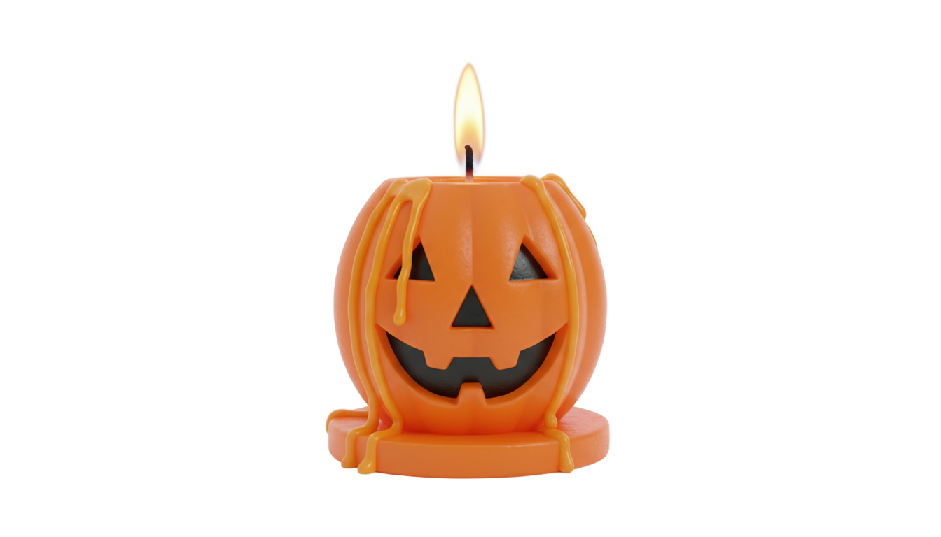 halloween candle png PNG transparent background