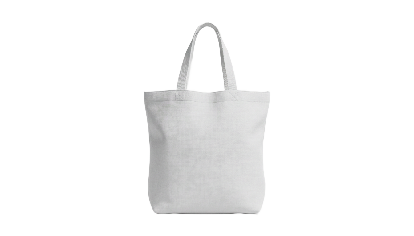 white tote bag png PNG transparent background