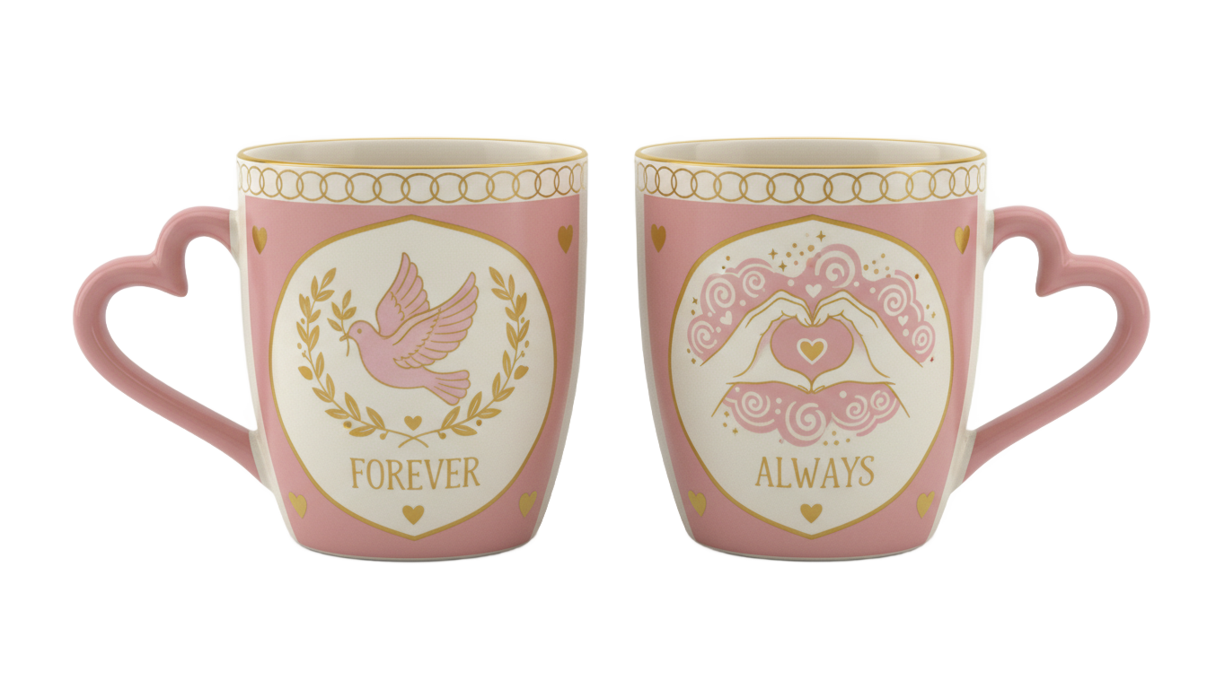 couple mug design png PNG transparent background