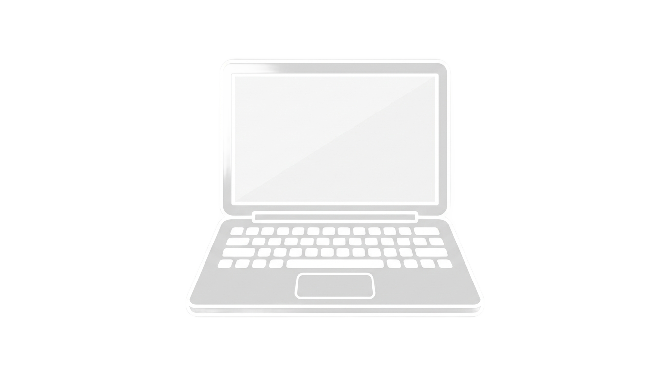 white laptop icon png PNG transparent background