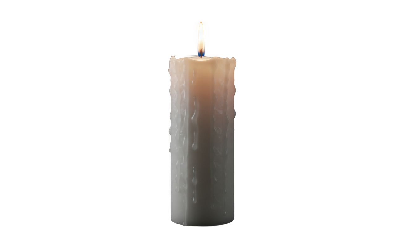 funeral candle light png PNG transparent background