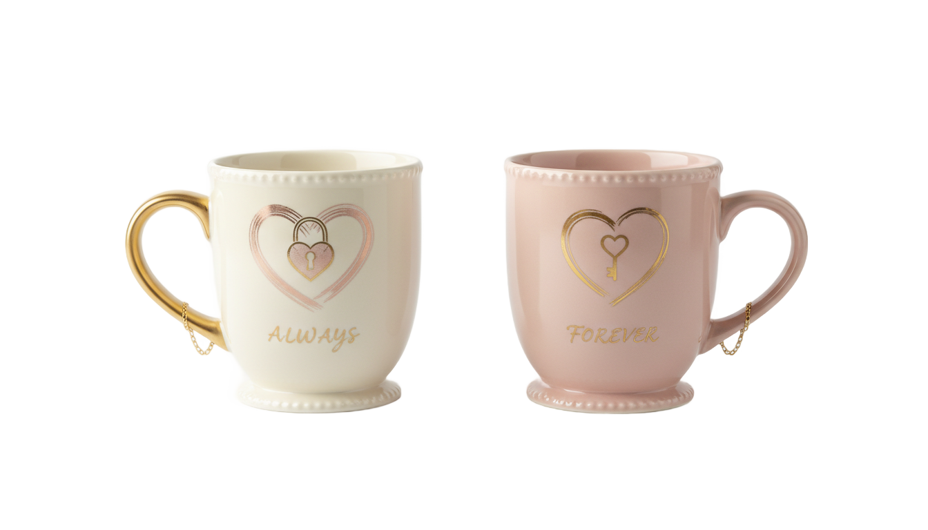 couple mug design png PNG transparent background