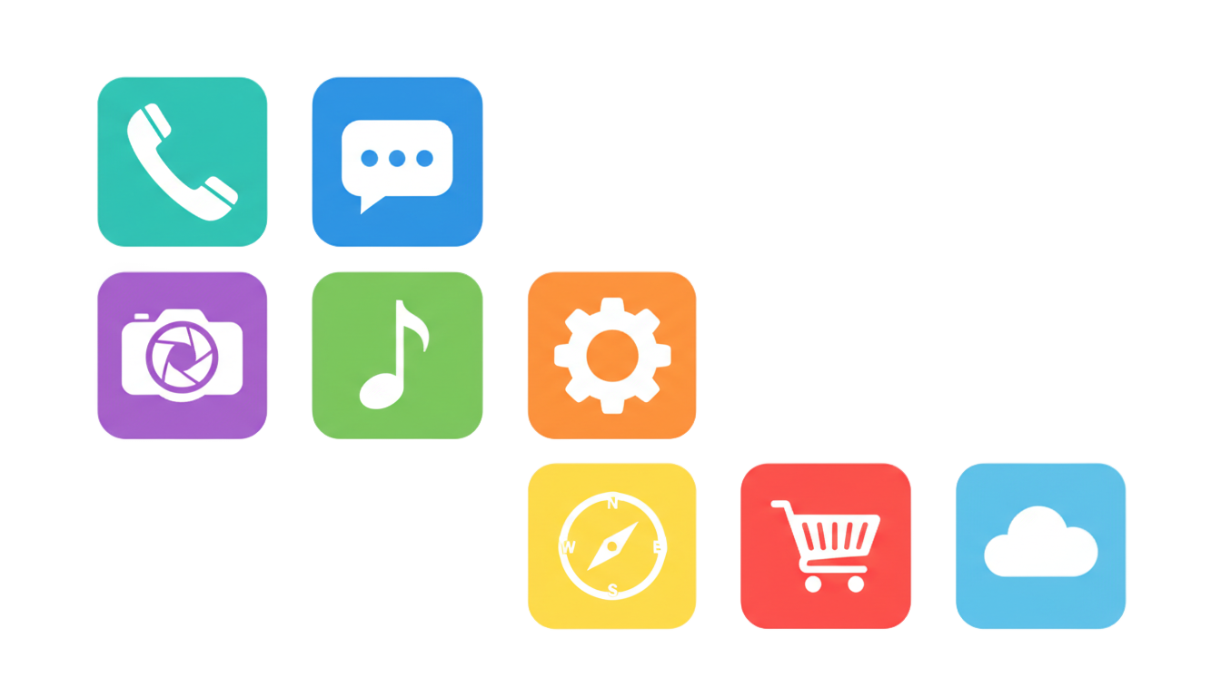 cell phone icons png PNG transparent background