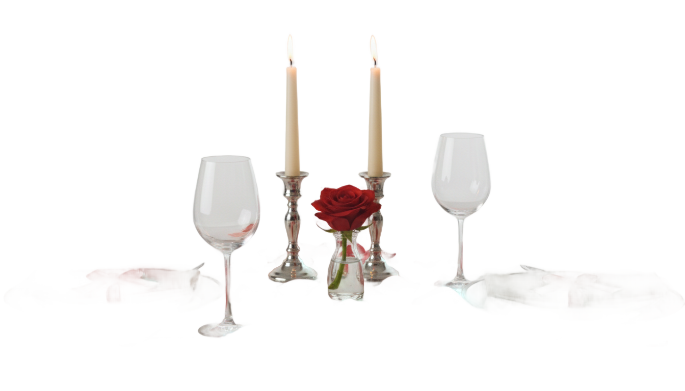 candle light dinner png PNG transparent background