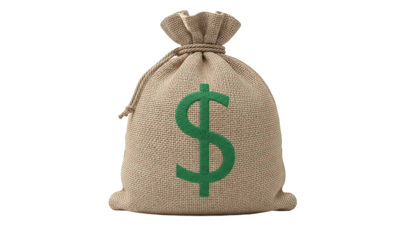 money bag logo png PNG transparent background