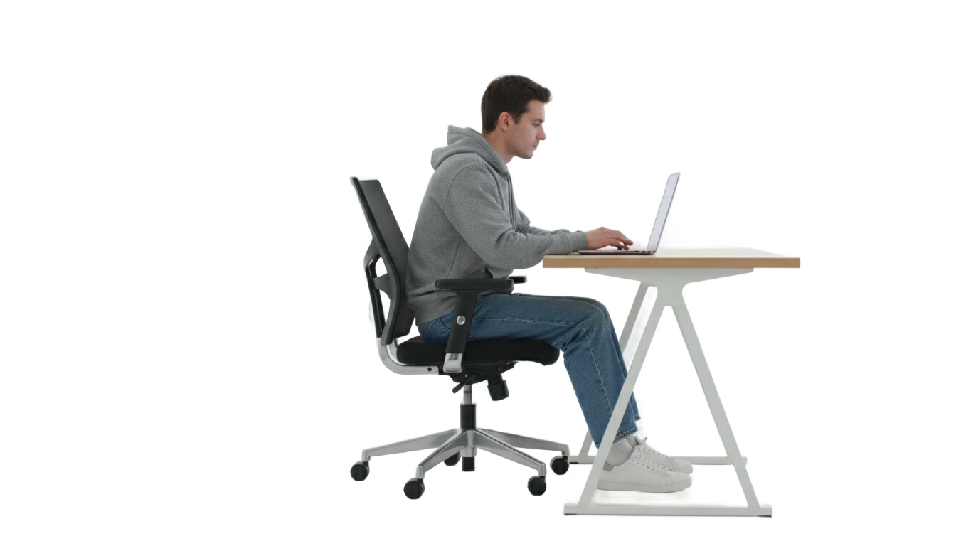 person working on laptop png PNG transparent background