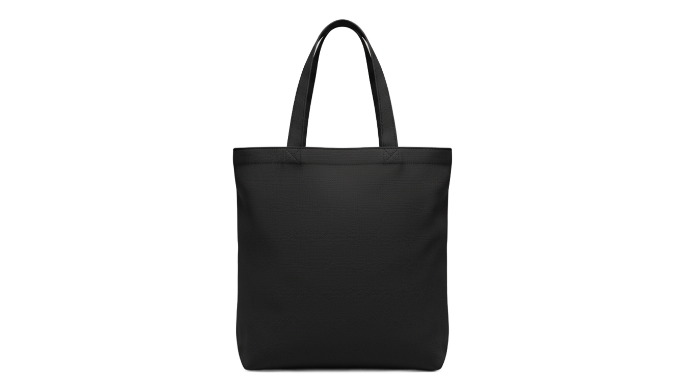 black tote bag png PNG transparent background