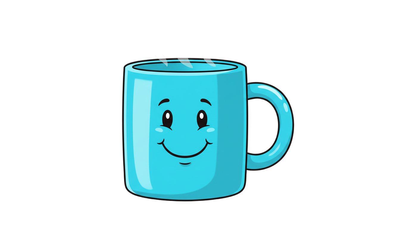 mug png cartoon PNG transparent background